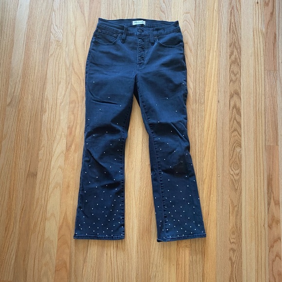Cali Demi-Boot Jeans: Scattered Metallic Dots Edition - Picture 6 of 9